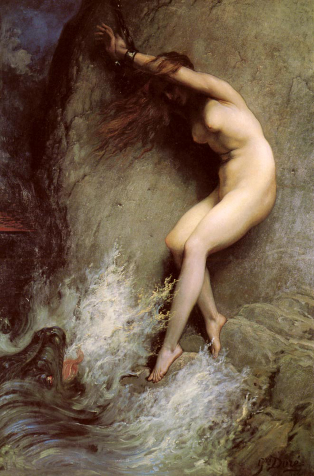 Andromeda in Detail Gustave Doré